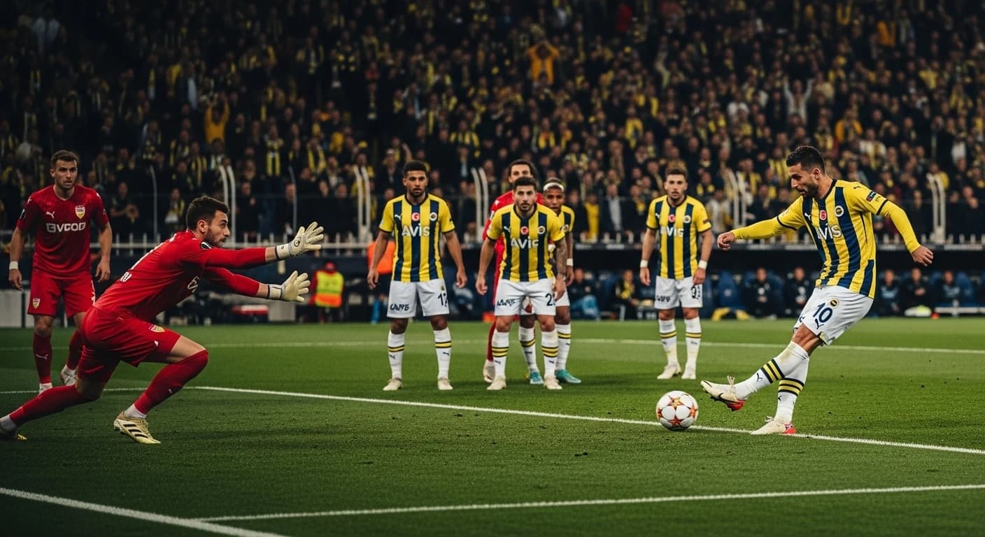 Fenerbahçe pokonuje Stuttgart 1-0 w Lidze Europy dzięki golowi Kerema Aktürkoğlu z rzutu karnego
