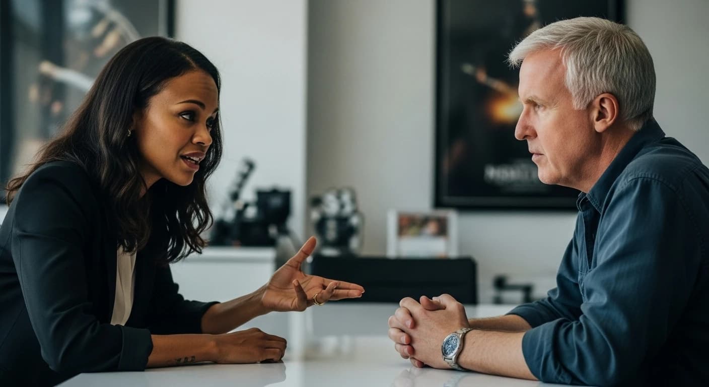 Zoe Saldana namawia Jamesa Camerona do nakręcenia dokumentu o filmach Avatar