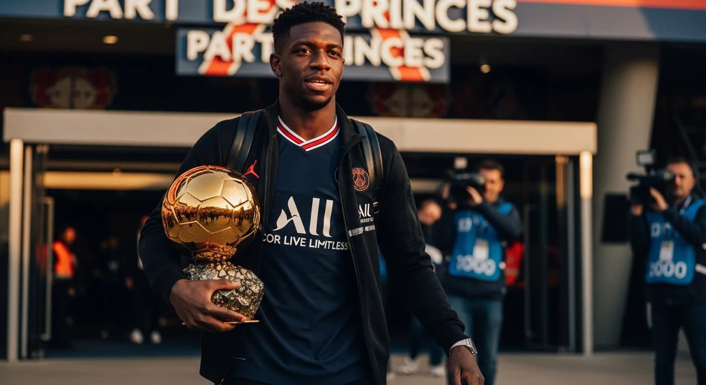 Dembélé wraca do PSG po zdobyciu Złotej Piłki przed kluczowym meczem z Bayer Leverkusen