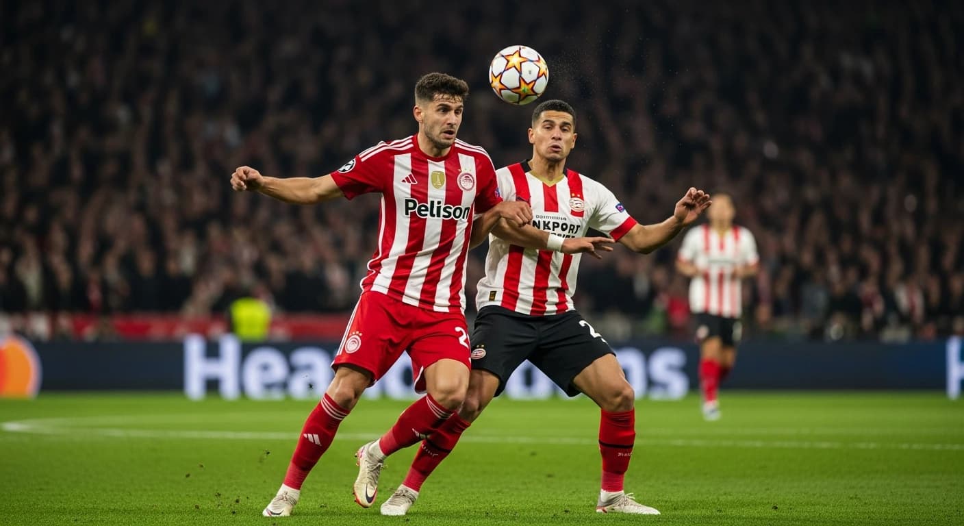 Olympiakos podejmuje PSV Eindhoven w walce o pierwsze zwycięstwo w Lidze Mistrzów