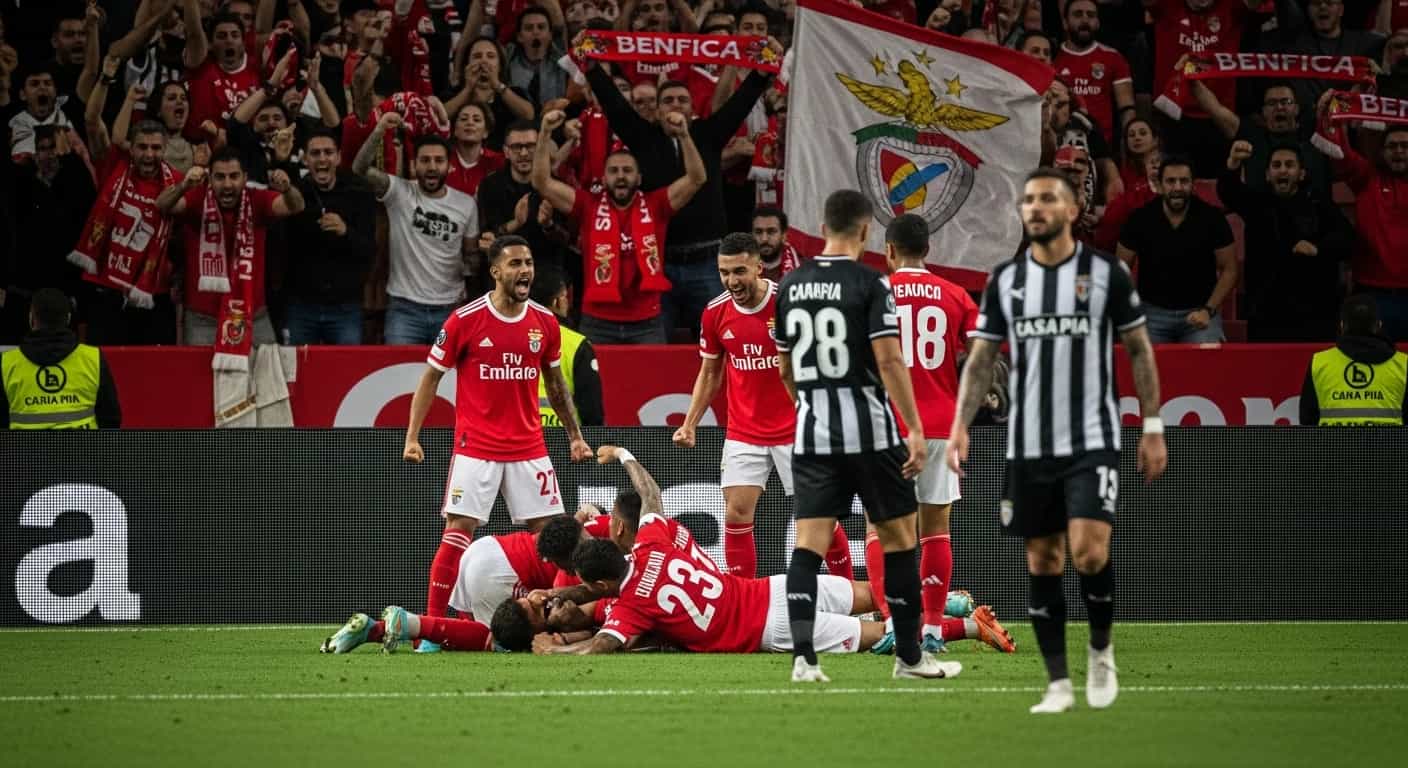 Benfica pokonuje Casa Pia po dramatycznym meczu na Estádio da Luz
