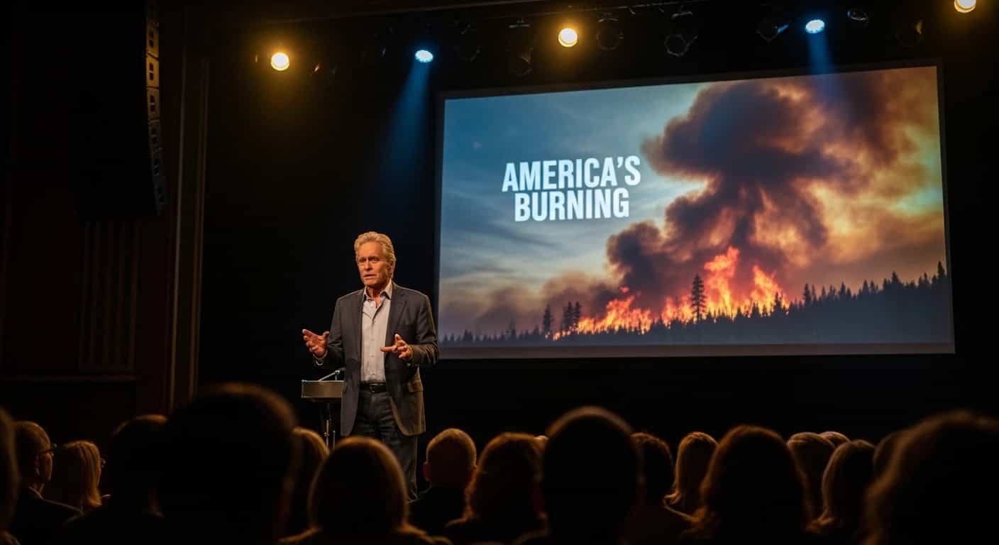 Michael Douglas wystąpi w teatrze Irvington z projekcją i dyskusją o dokumencie America's Burning