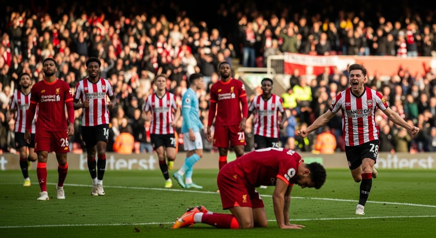 Bryka sensacja w Premier League: Brentford pokonał mistrza Anglii Liverpool 3:2
