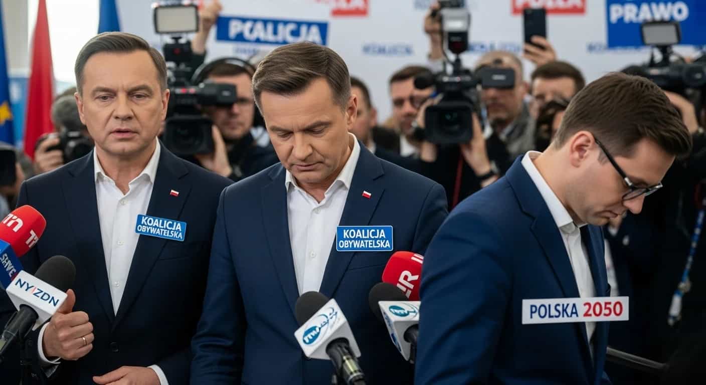 Koalicja Obywatelska wyprzedza PiS w najnowszym sondażu, dramatyczny spadek Polski 2050