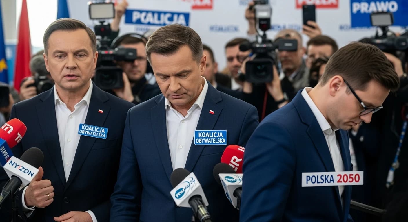 Koalicja Obywatelska wyprzedza PiS w najnowszym sondażu, dramatyczny spadek Polski 2050