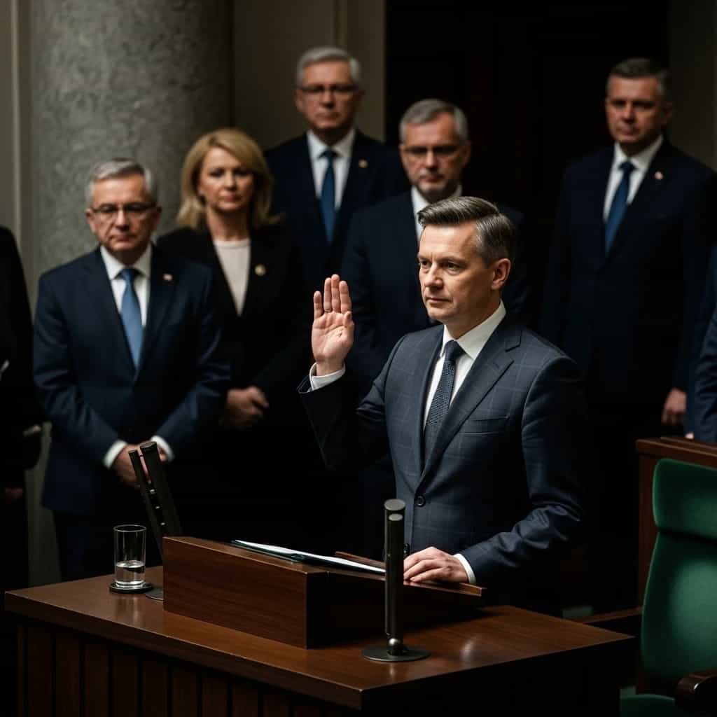 Mariusz Haładyj zaprzysiężony na nowego prezesa NIK pomimo prób blokady ze strony Mariana Banasia