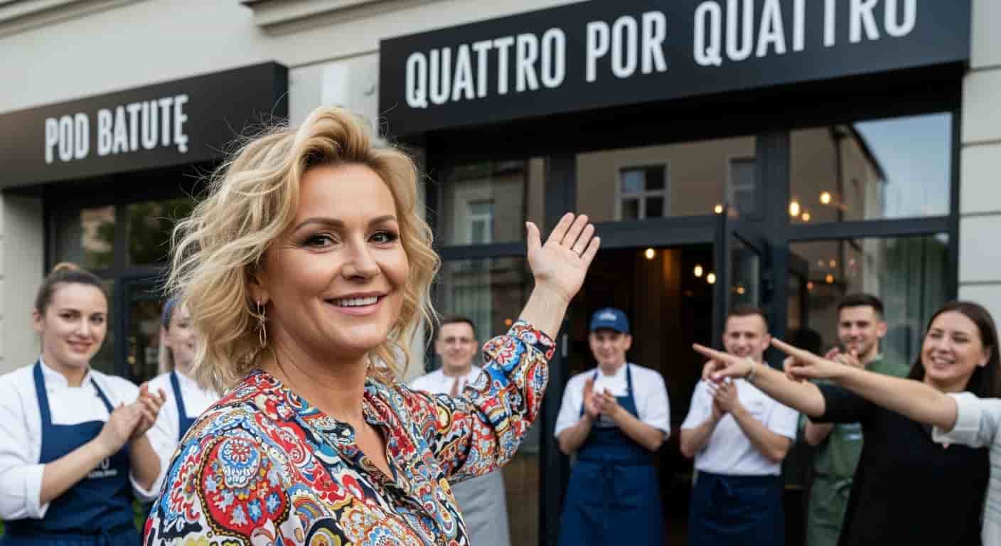 Magda Gessler przeprowadziła rewolucję w Jeleniej Górze - restauracja Pod Batutą stała się Quattro por Quattro