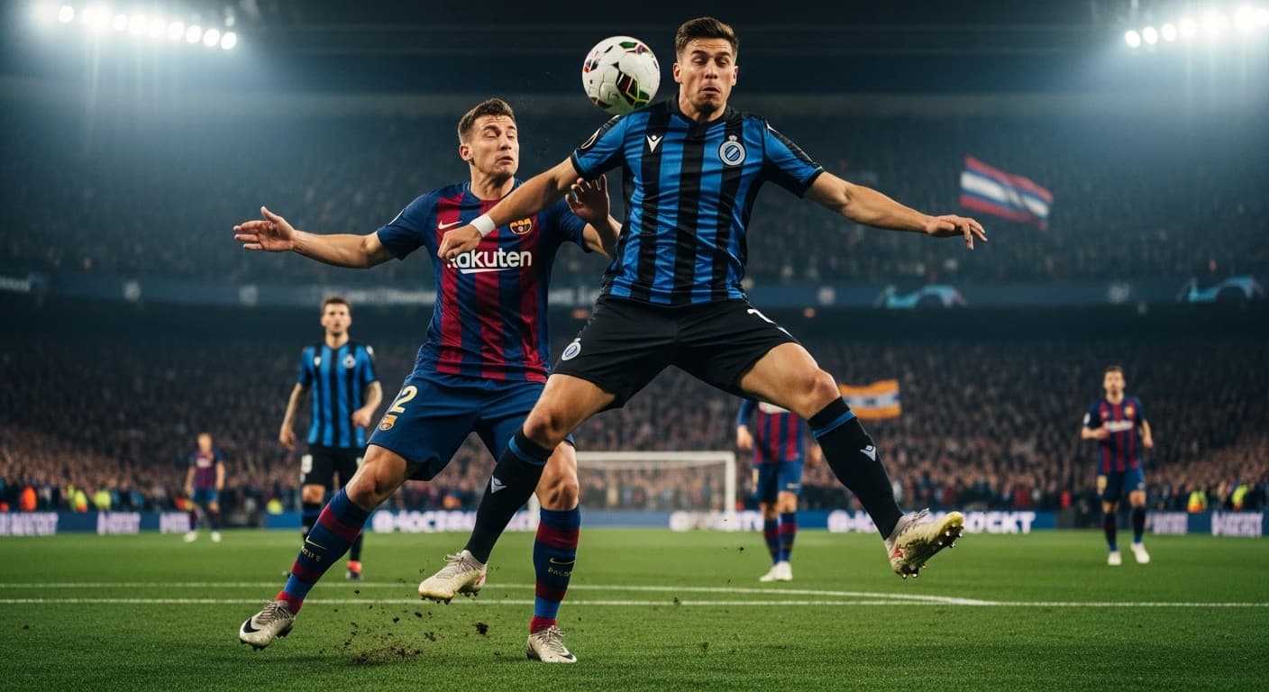 Brugge podejmuje Barcelonę po 23 latach przerwy w europejskich pucharach