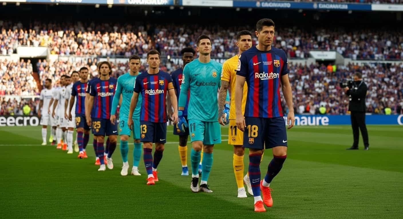 El Clasico bez Lewandowskiego - Barcelona ogłosiła skład na hitowy mecz z Realem Madryt