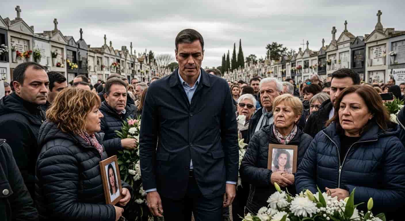 Krytyka obecności Sancheza na pogrzebie ofiar DANA - rodziny wyrażają niezadowolenie