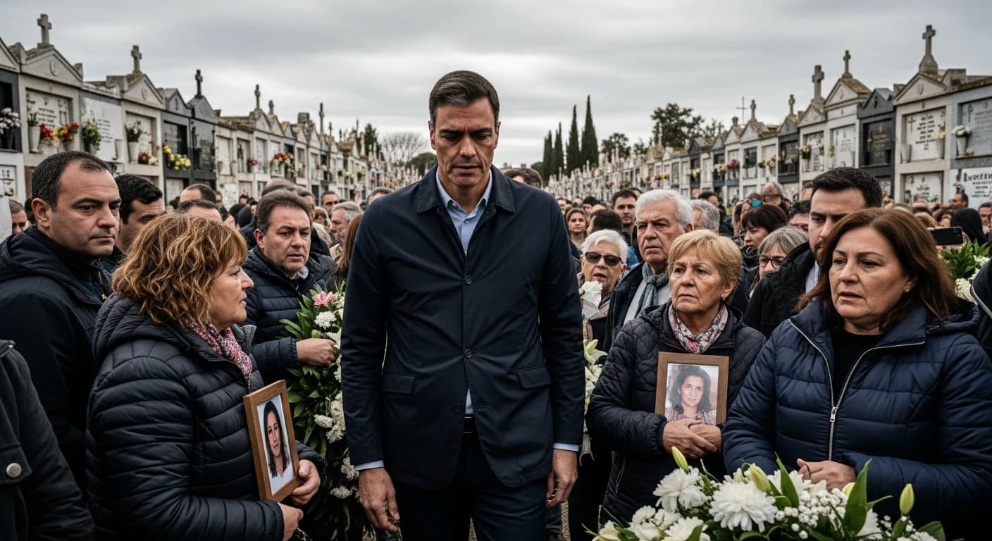 Krytyka obecności Sancheza na pogrzebie ofiar DANA - rodziny wyrażają niezadowolenie