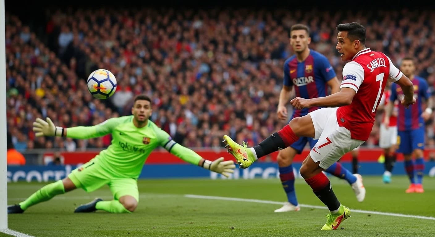 Alexis Sanchez strzela gola przeciwko Barcelonie - "Prawo byłego" w pełnej krasie