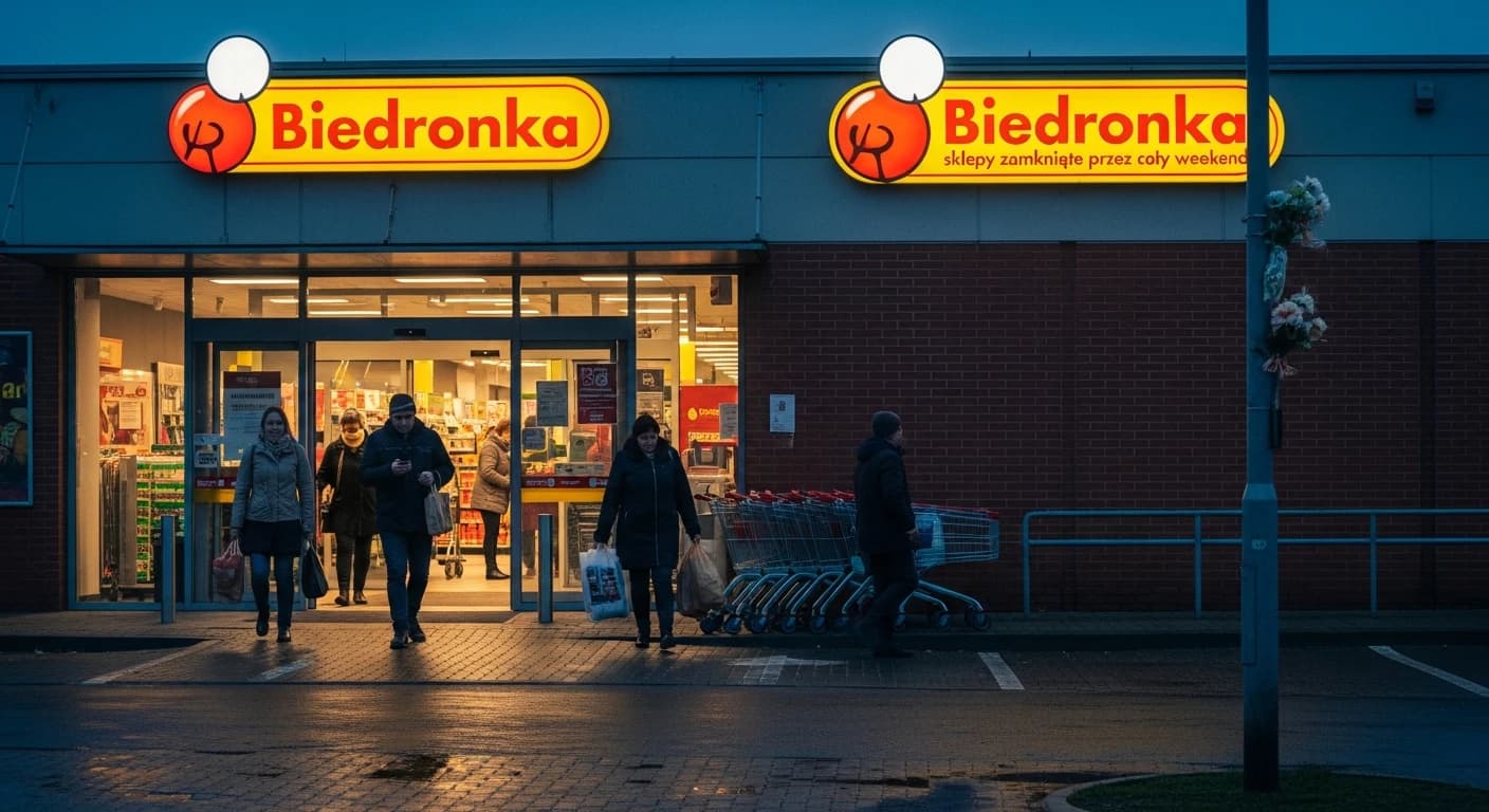Biedronka wydłuża godziny otwarcia przed Wszystkimi Świętymi - sklepy zamknięte przez cały weekend