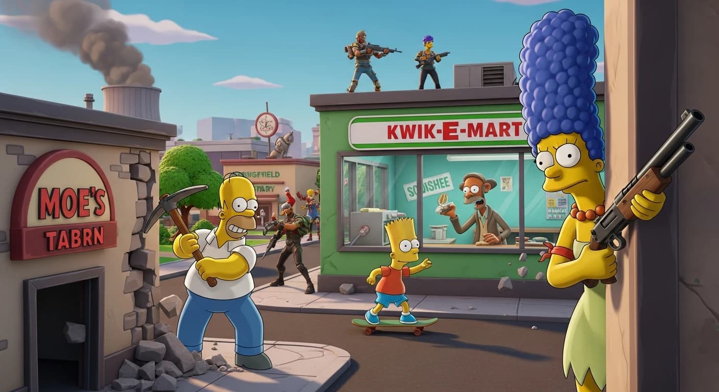 Fortnite wprowadza sezon The Simpsons z nową mapą Springfield i postaciami z kultowego serialu