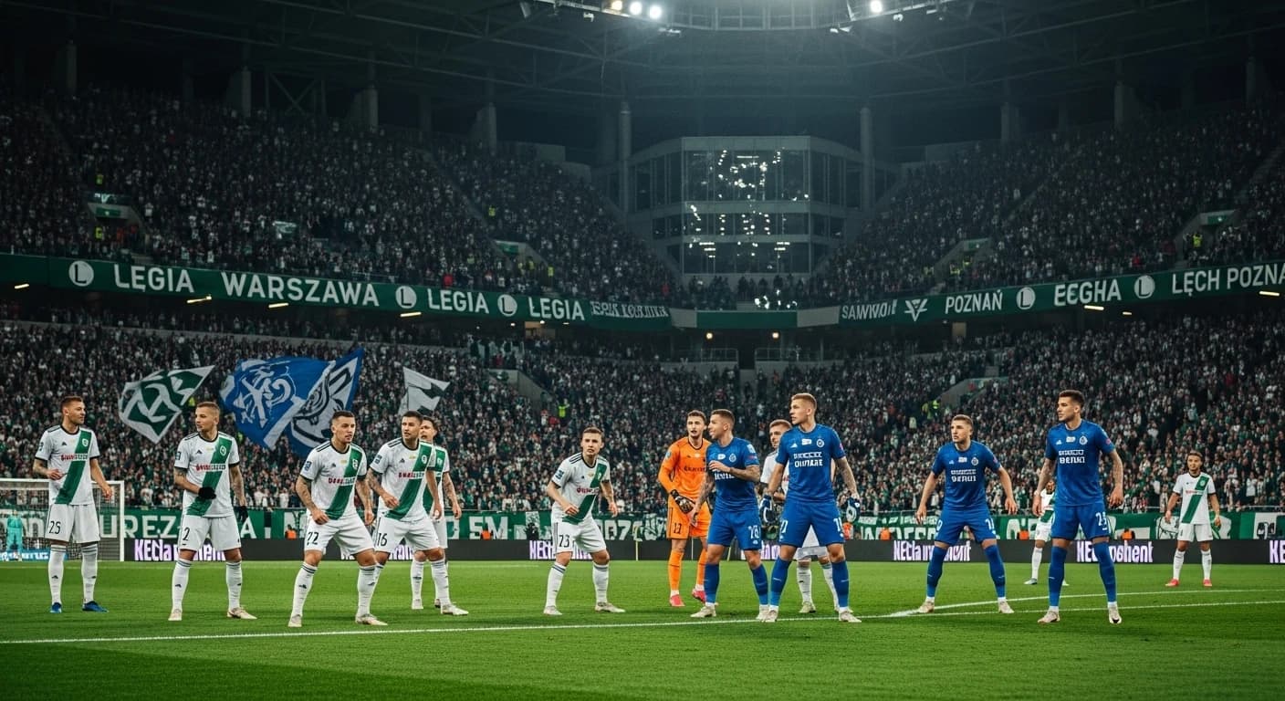 Legia Warszawa podejmuje Lech Poznań w hicie 13. kolejki Ekstraklasy