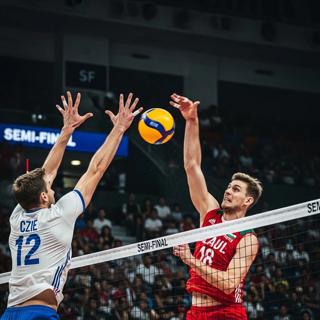 Czechy i Bułgaria walczą o finał mistrzostw świata w siatkówce - sensacyjny półfinał w Manili