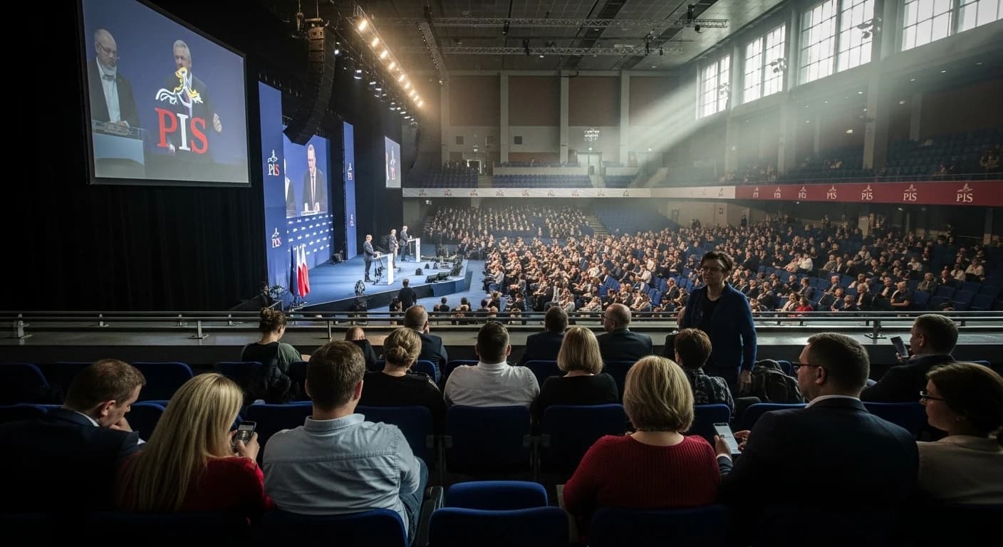 Konwencja PiS w Katowicach: Słabe zainteresowanie transmisją i kontrowersyjne plany reformy sądownictwa