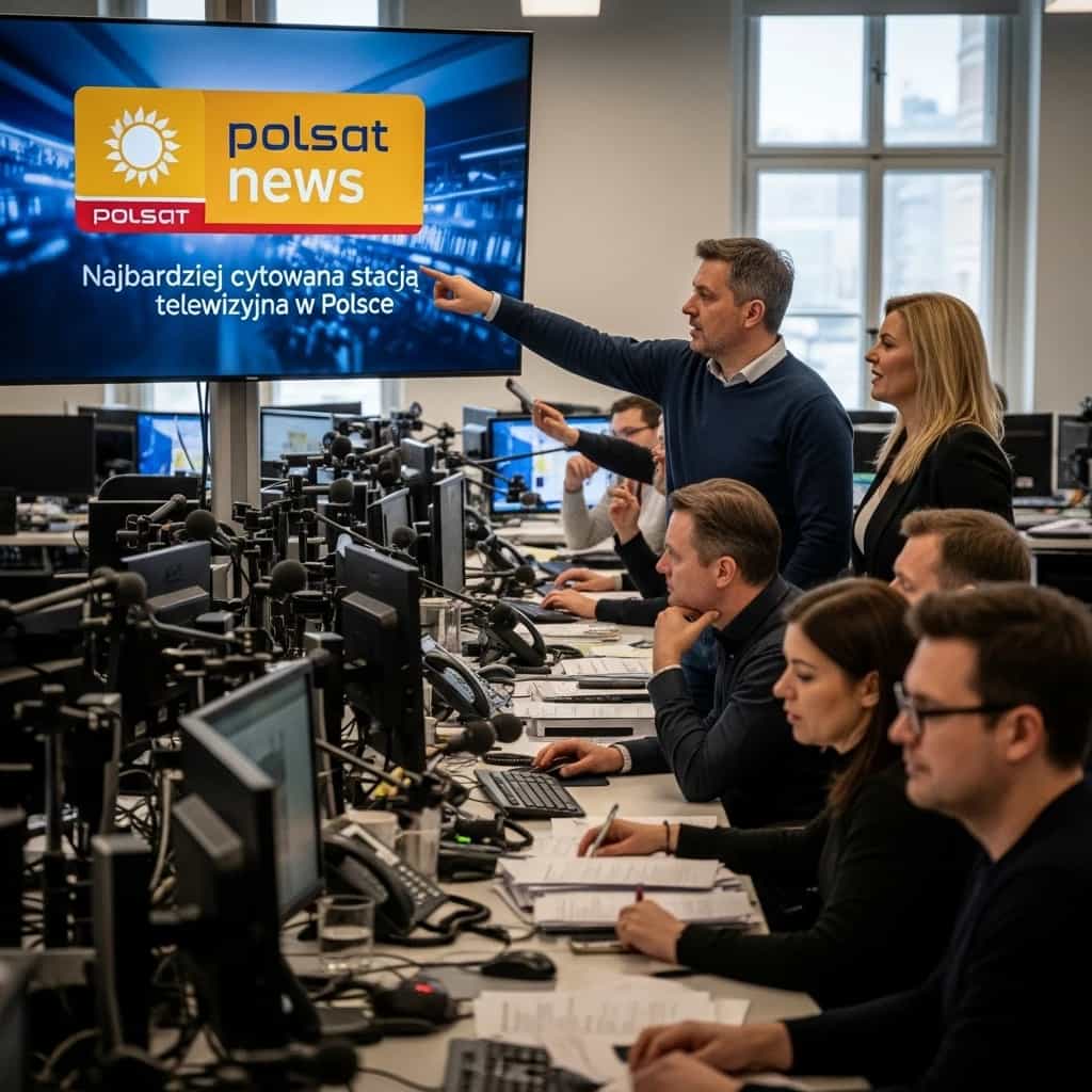 Polsat News po raz pierwszy w historii najbardziej cytowaną stacją telewizyjną w Polsce