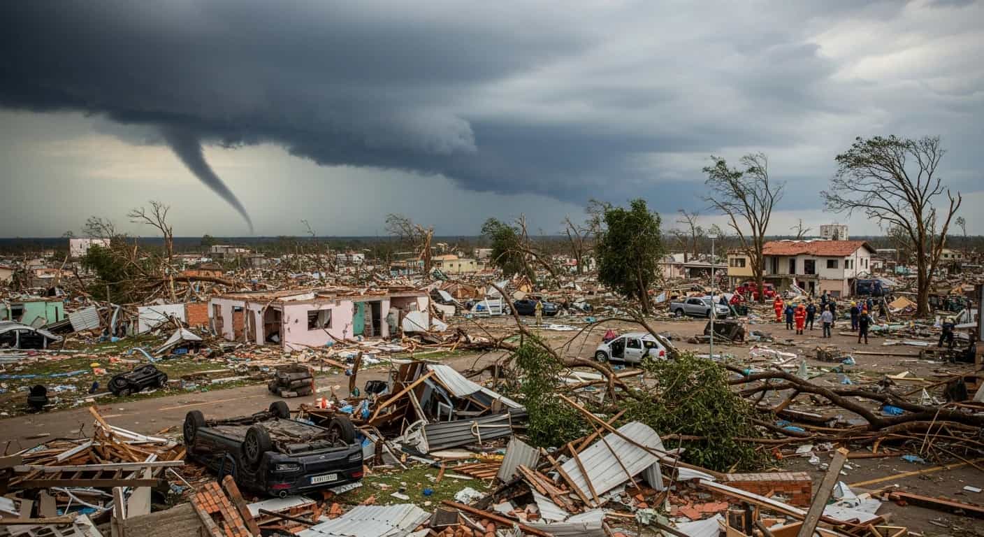 Potężne tornado zniszczyło brazylijskie miasto - co najmniej sześć ofiar śmiertelnych