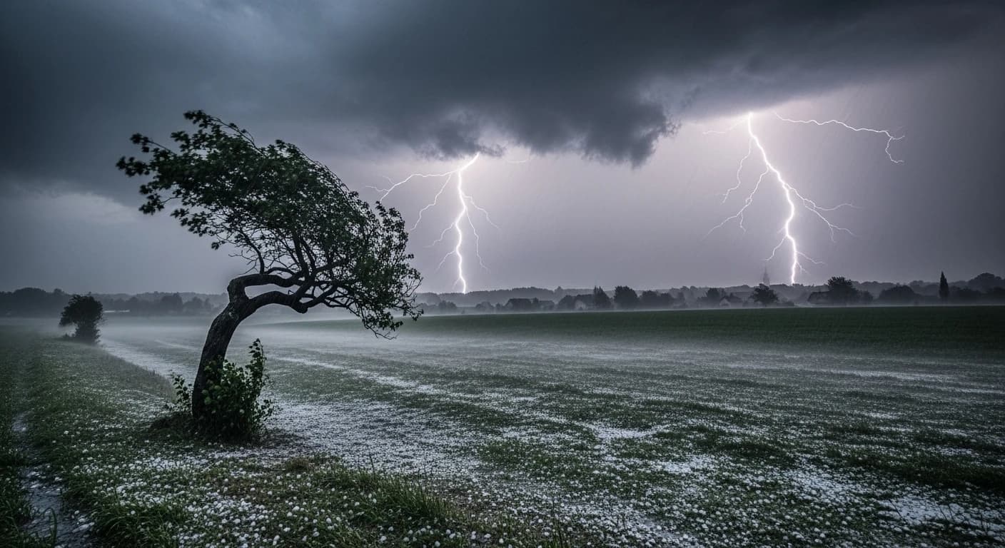 Gwałtowne burze przechodzą przez Polskę - IMGW ostrzega przed intensywnymi opadami i gradem