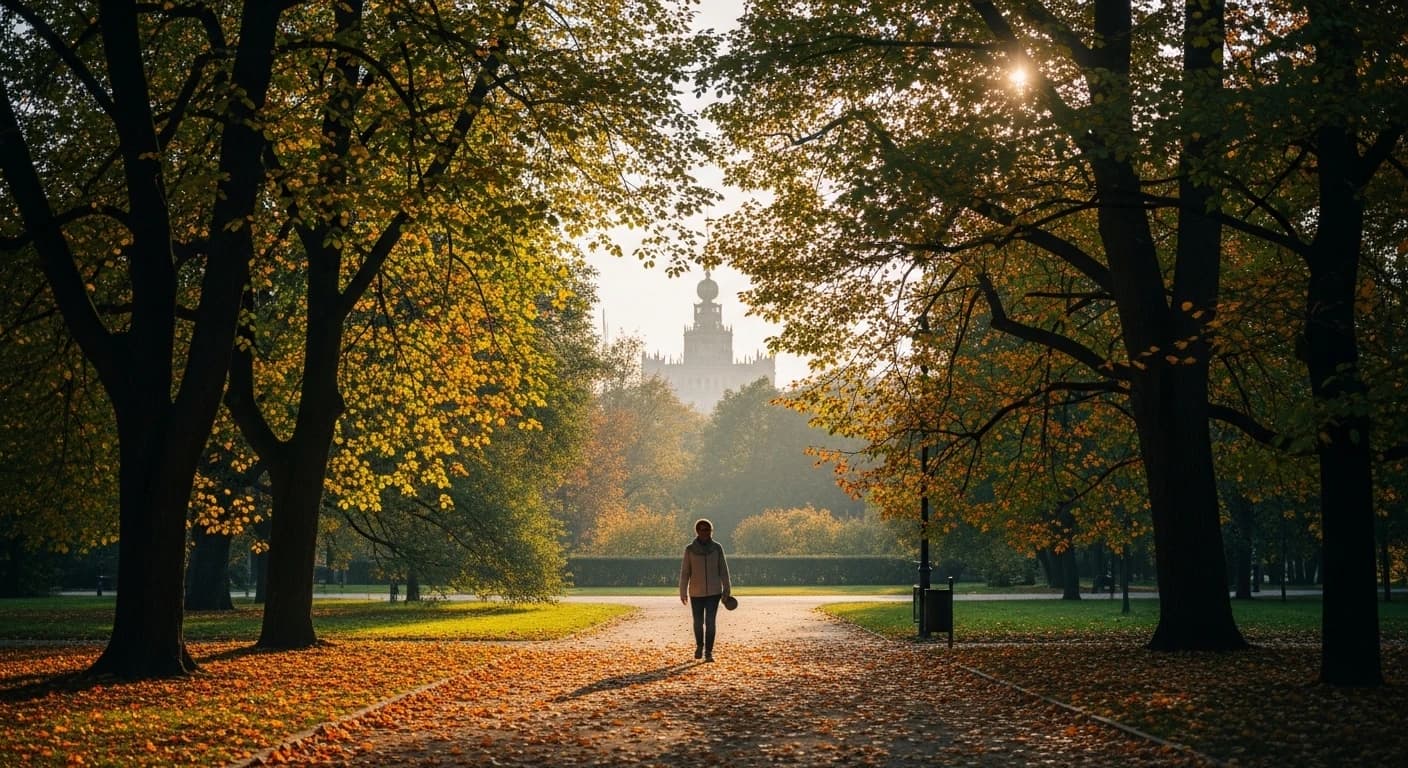 Warszawa czeka łagodna jesień - temperatura wzrośnie do 13 stopni w środę