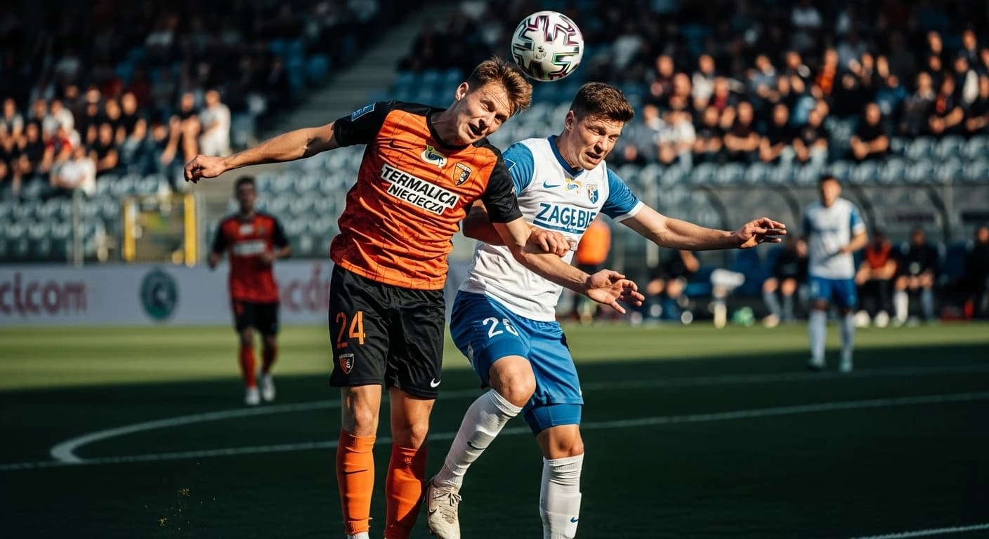 Termalica walczy o punkty w starciu z Zagłębiem Lubin w 13. kolejce Ekstraklasy