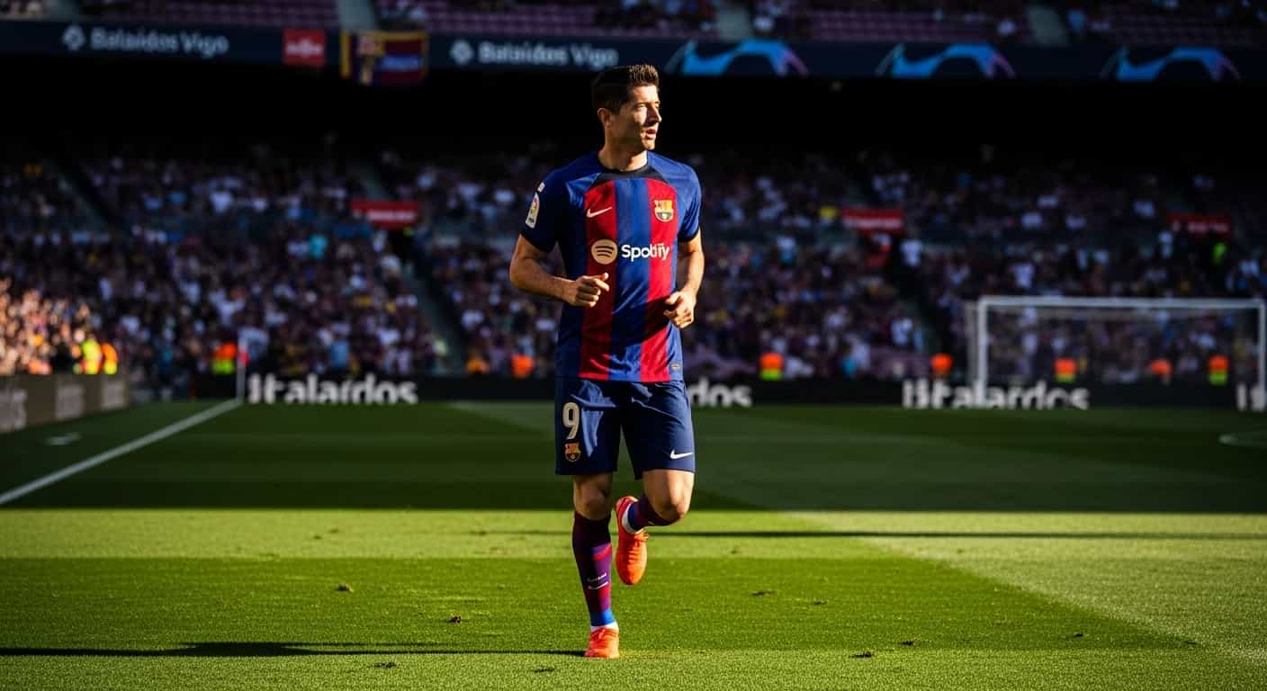 Robert Lewandowski wraca do podstawowego składu Barcelony na mecz z Celtą Vigo