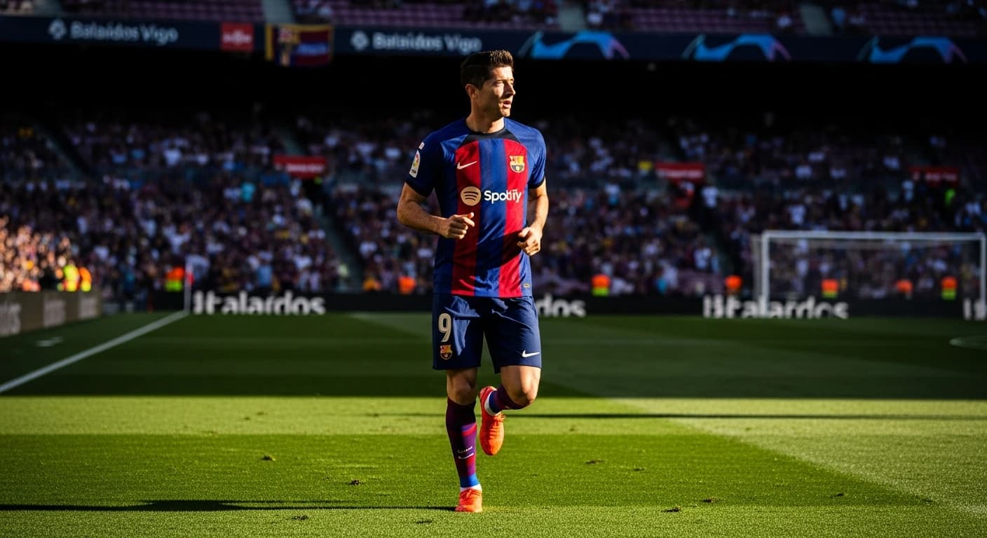 Robert Lewandowski wraca do podstawowego składu Barcelony na mecz z Celtą Vigo