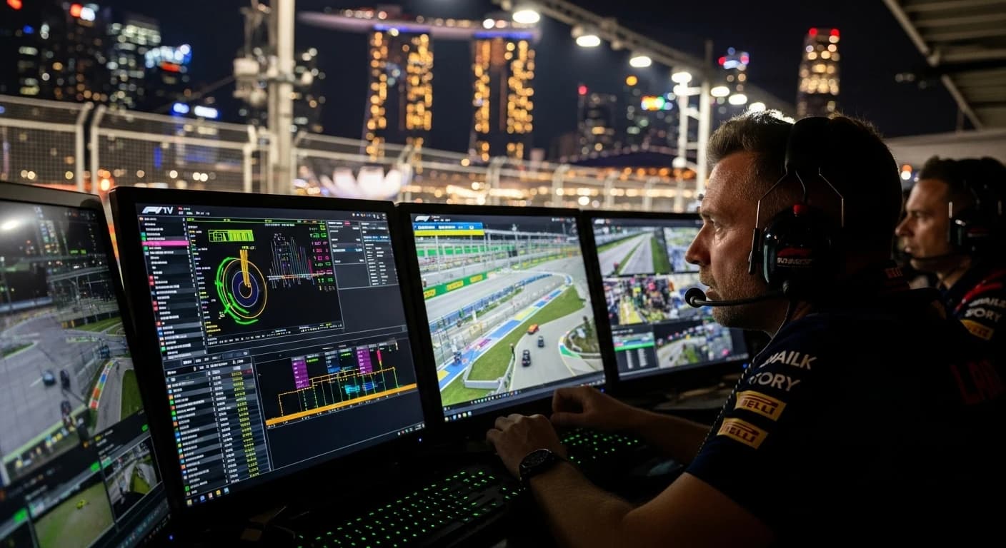 F1 TV i strategia wyścigowa - analiza Grand Prix Singapuru 2025