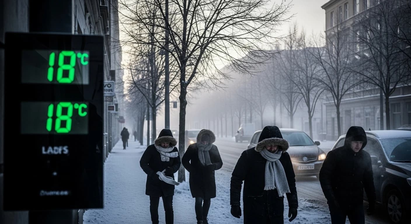 Arktyczna fala mrozów paraliżuje Europę - temperatura spadnie do minus 18 stopni Celsjusza
