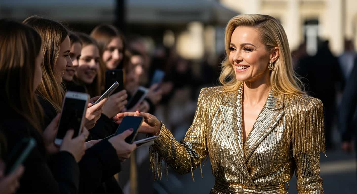 Ewa Kasprzyk zachwyca złotymi stylizacjami w Tańcu z Gwiazdami i spotyka się z fanami w Busku-Zdroju