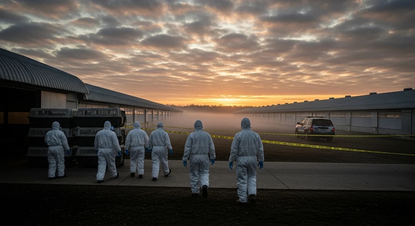 Rzekomy pomór drobiu atakuje ponownie - do wybicia ponad pół miliona ptaków w pięciu nowych ogniskach