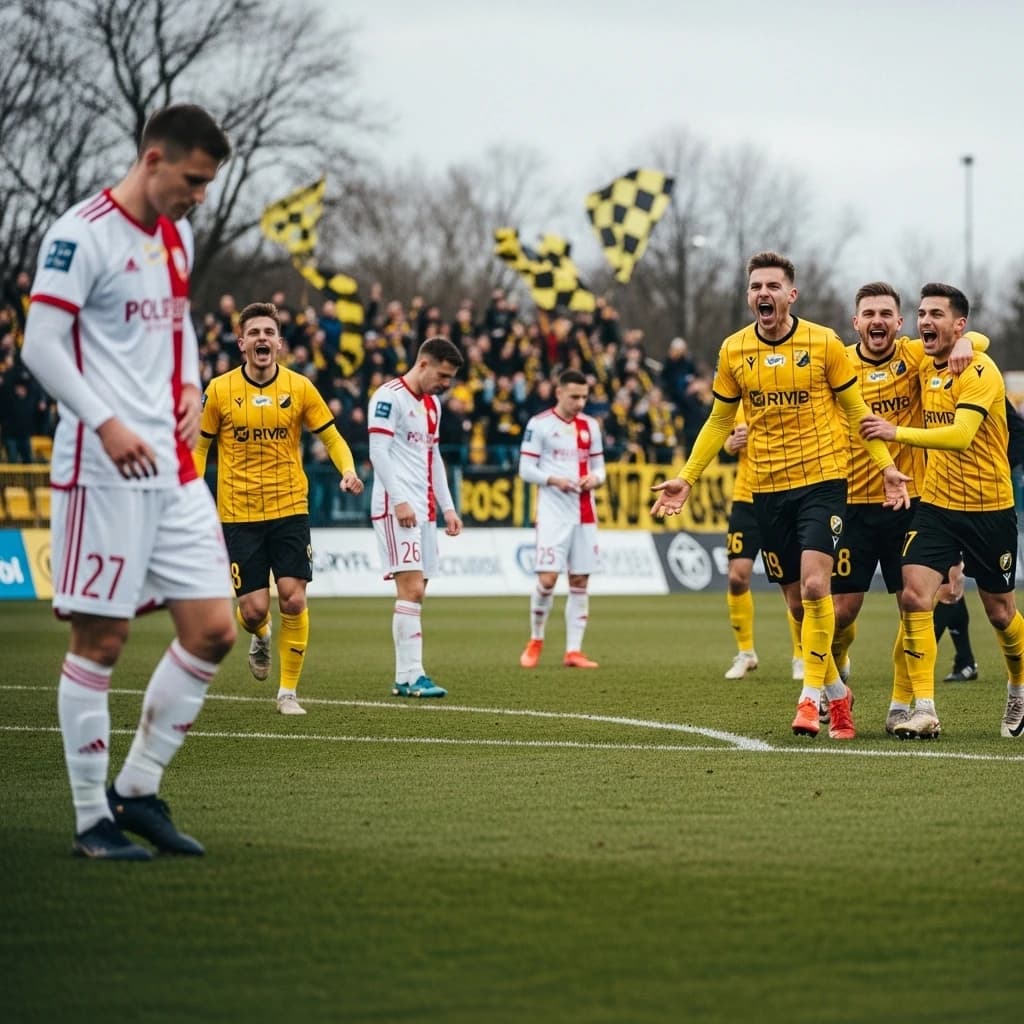 Gryf Słupsk sensacyjnie eliminuje Polonię Warszawa z Pucharu Polski