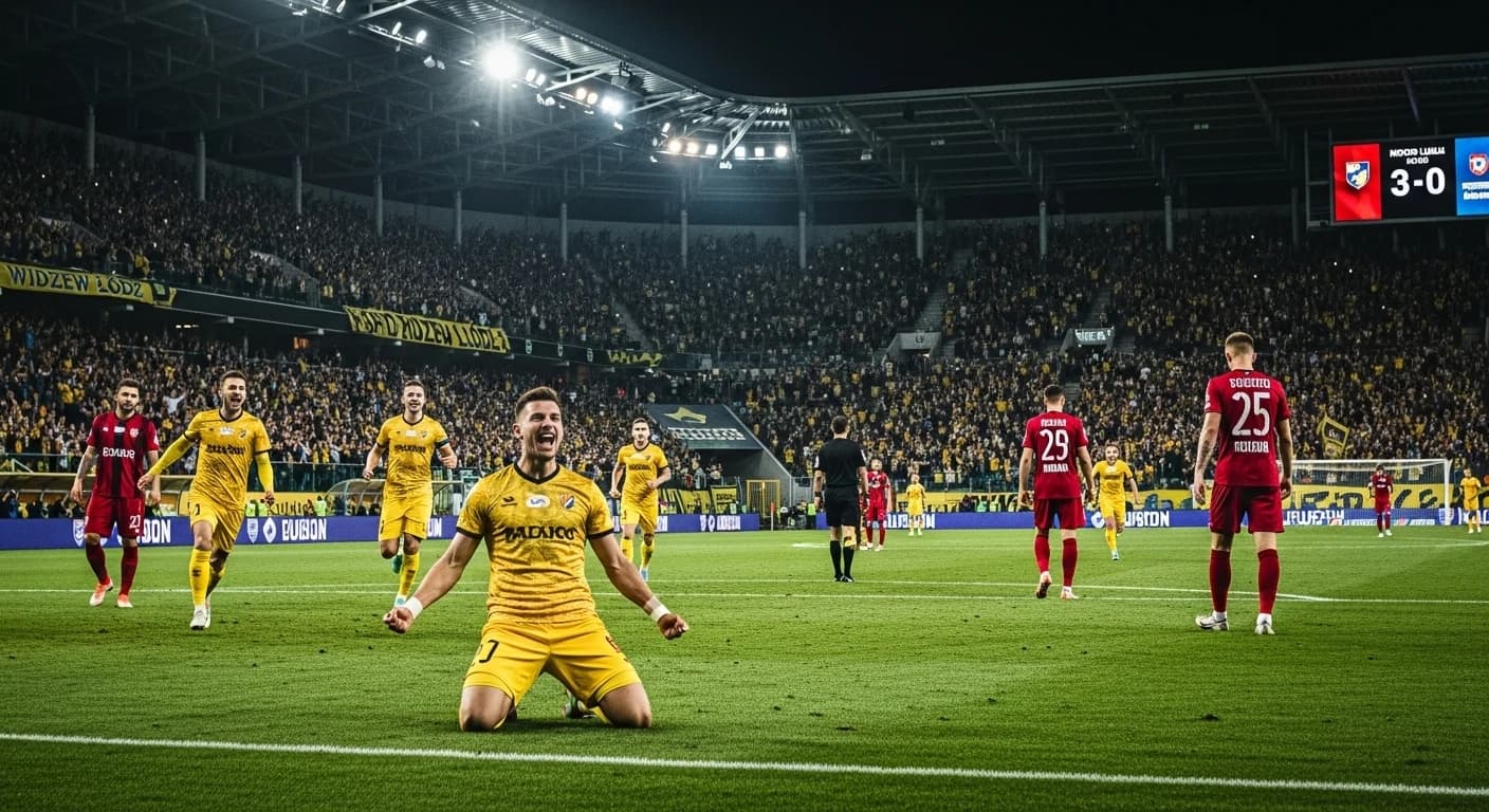 Motor Lublin triumfuje nad Widzewem Łódź 3:0 w piątkowym starciu Ekstraklasy