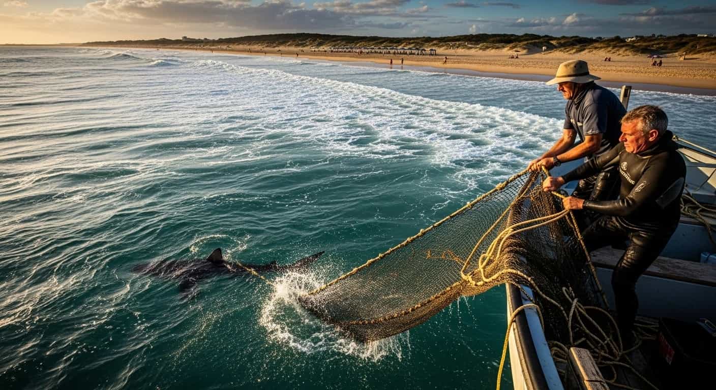 Śmiertelny atak rekina ożywia debatę nad kontrowersyjnymi sieciami ochronnymi w Australii