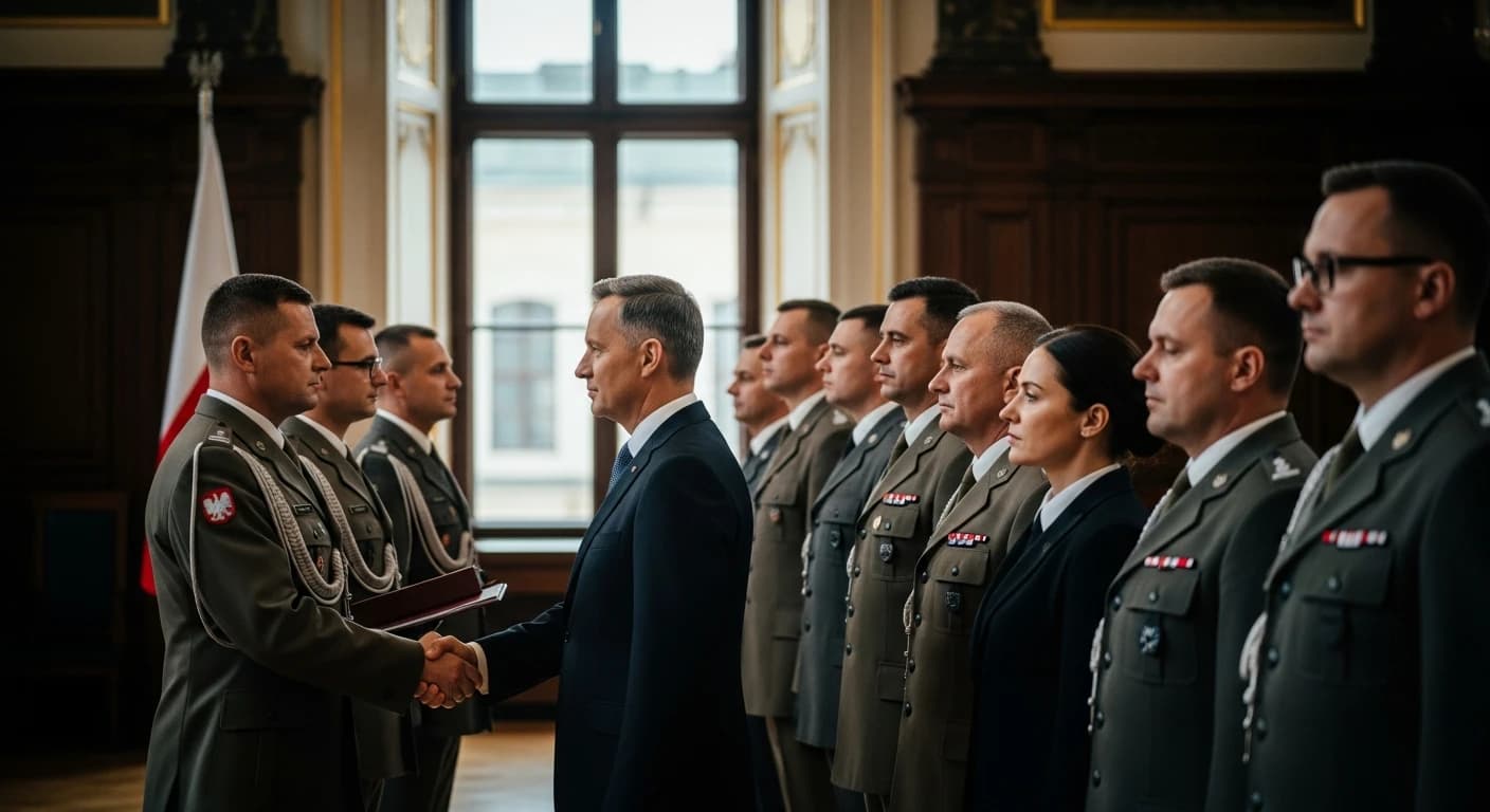 Prezydent Nawrocki mianował jedenastu oficerów na stopnie generalskie