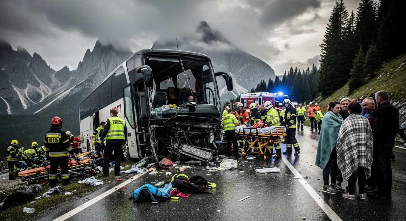 Tragiczny wypadek polskiego autokaru w Austrii - zginął kierowca, wśród rannych wicemarszałek Małopolski