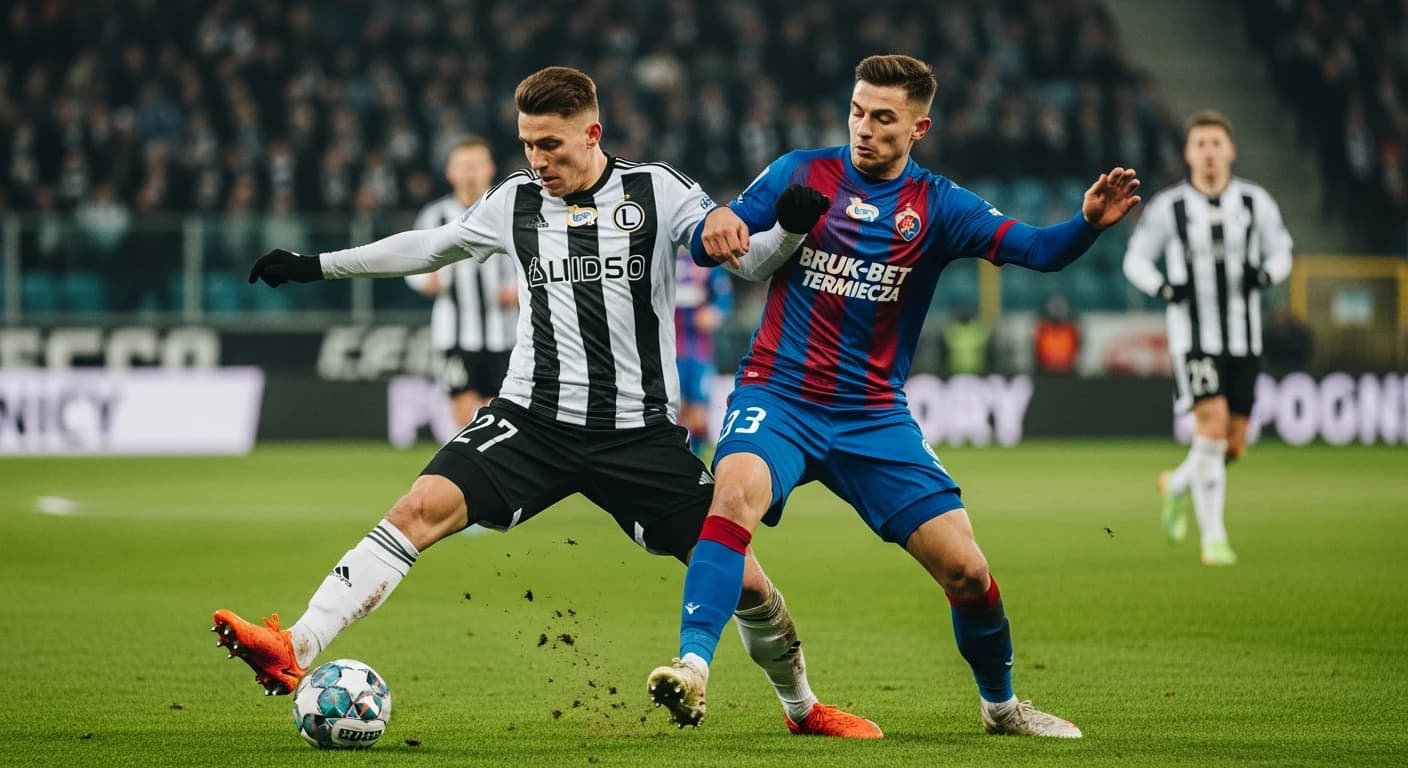 Legia Warszawa walczy o przełamanie kryzysu w starciu z Bruk-Bet Termalicą Nieciecza