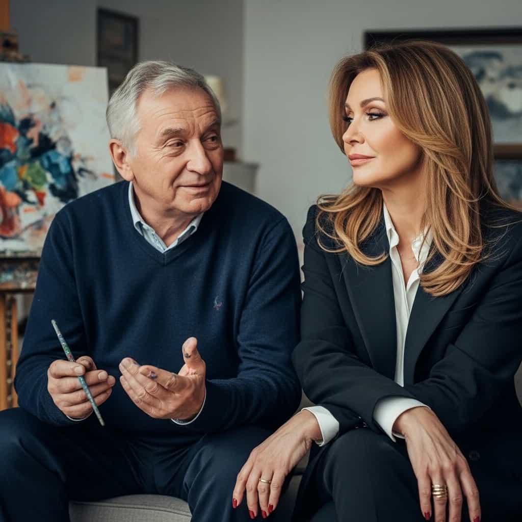 Ewa Minge w programie z ojcem - artystą malarzem. Sceptyczne podejście do Tańca z Gwiazdami