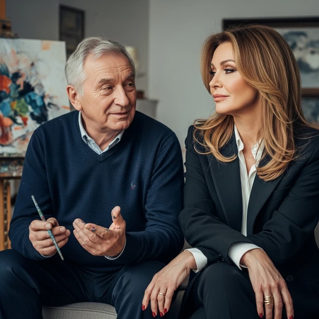 Ewa Minge w programie z ojcem - artystą malarzem. Sceptyczne podejście do Tańca z Gwiazdami