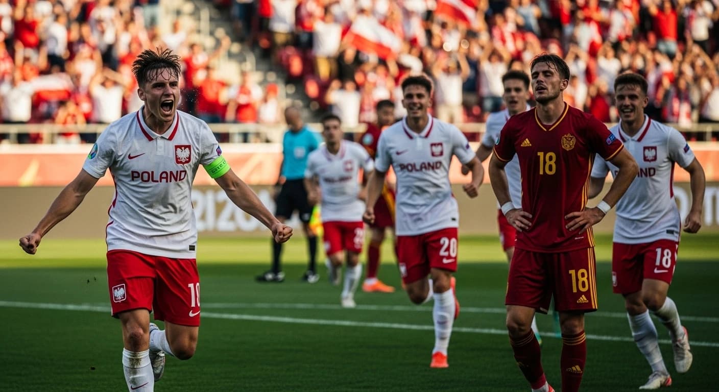 Reprezentacja Polski U-21 triumfuje nad Czarnogórą - trzecie zwycięstwo w eliminacjach ME