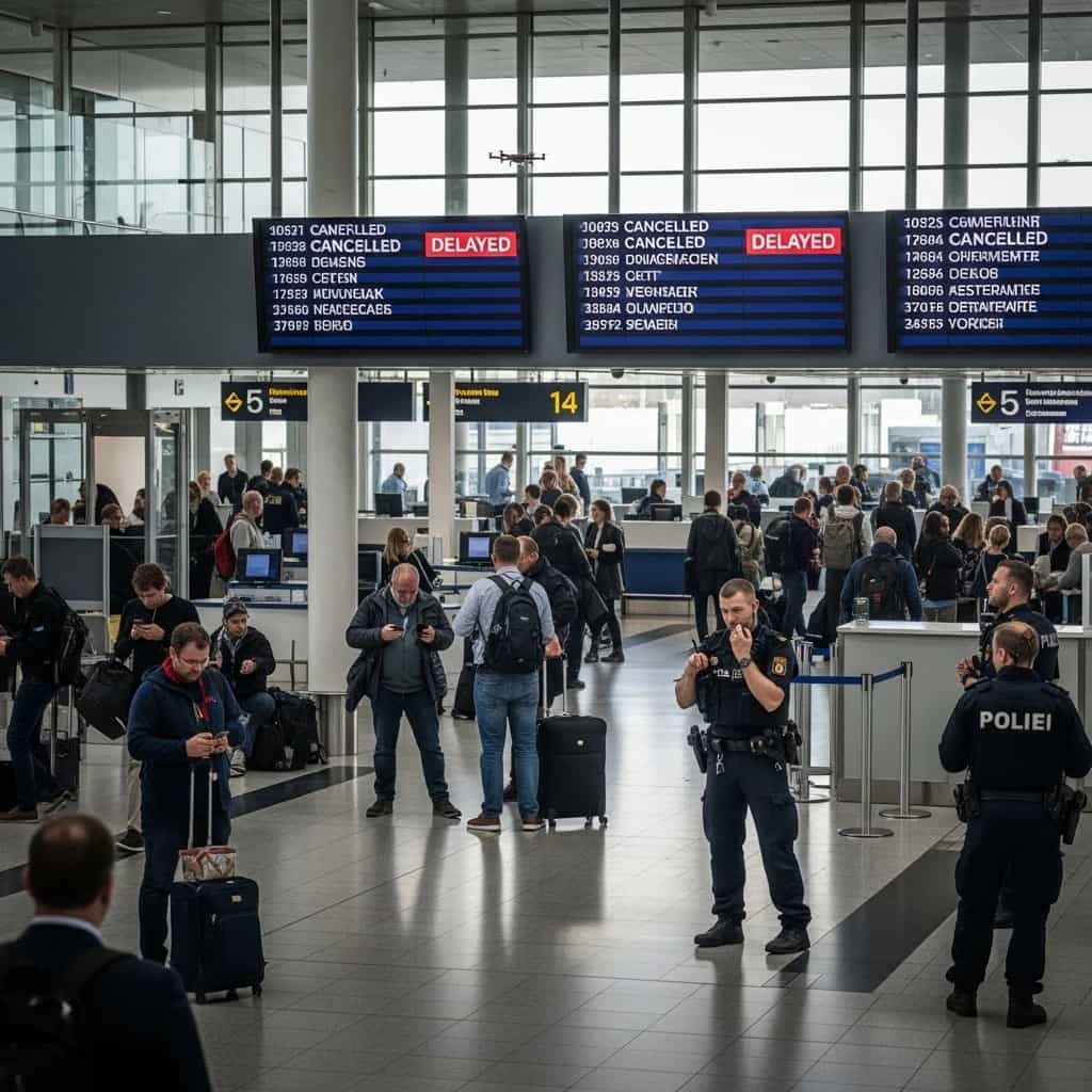 Incydent z dronami sparaliżował największe lotnisko w Danii - Oslo wzmacnia kontrole bezpieczeństwa