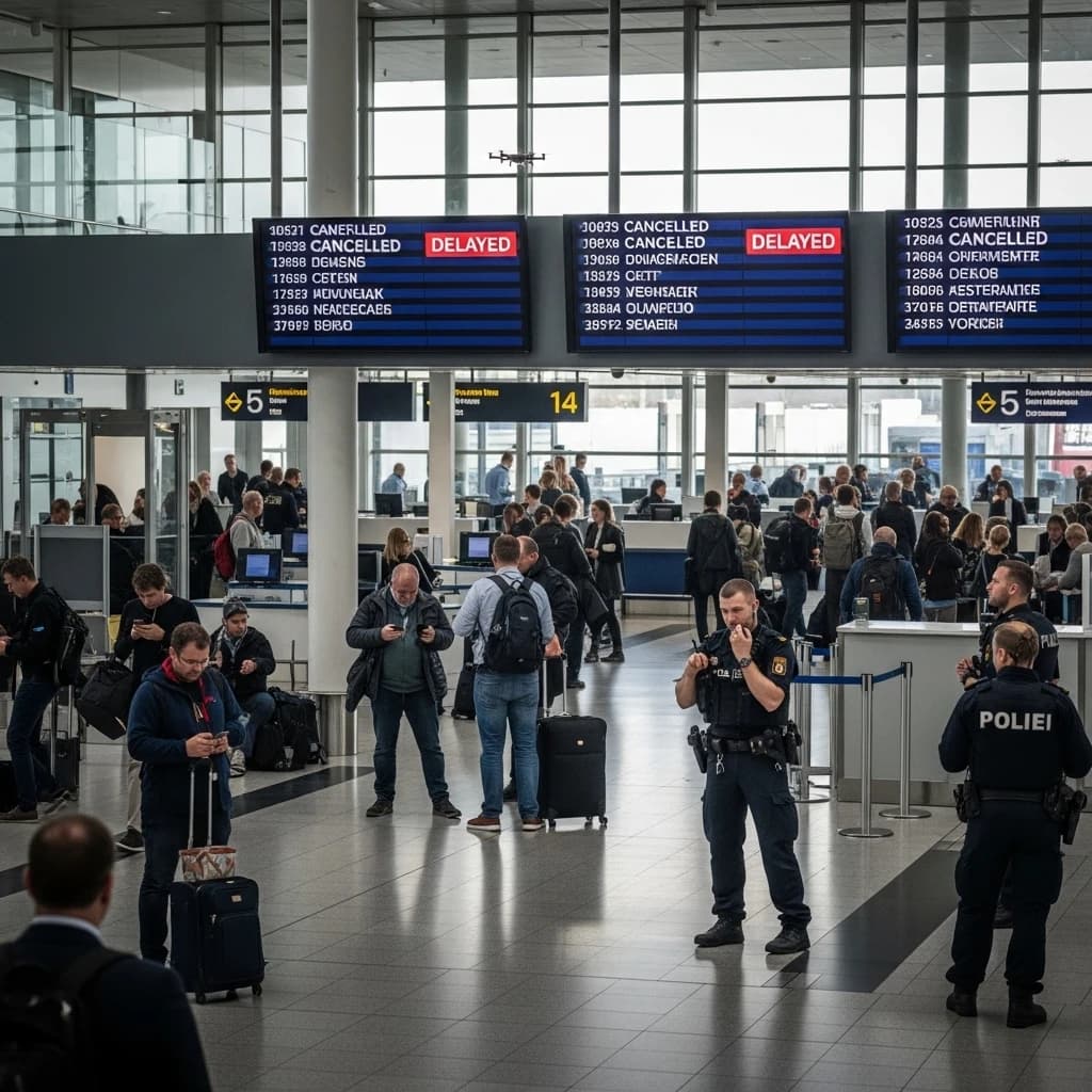 Incydent z dronami sparaliżował największe lotnisko w Danii - Oslo wzmacnia kontrole bezpieczeństwa