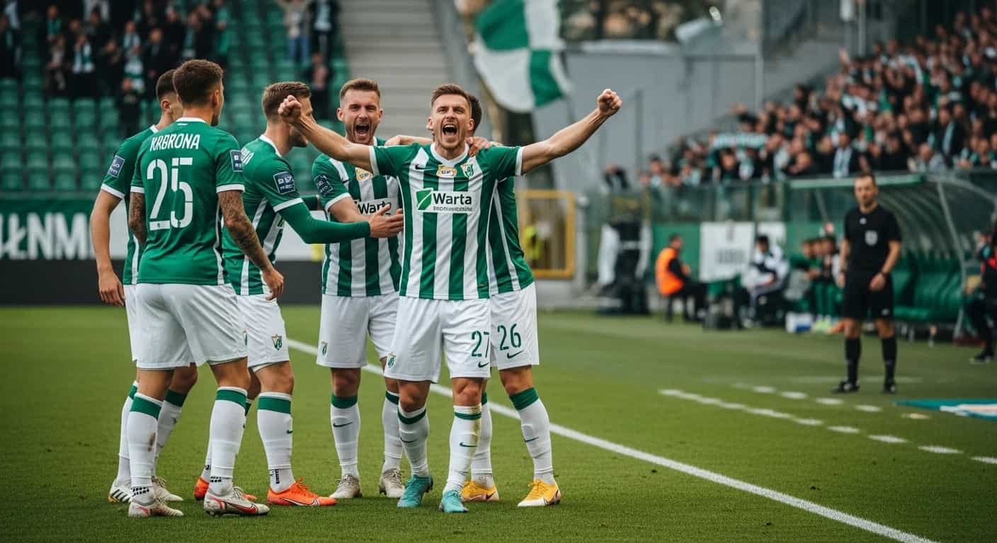 Warta Poznań pokonuje Hutnik Kraków i ustanawia nowy rekord klubu w sezonie
