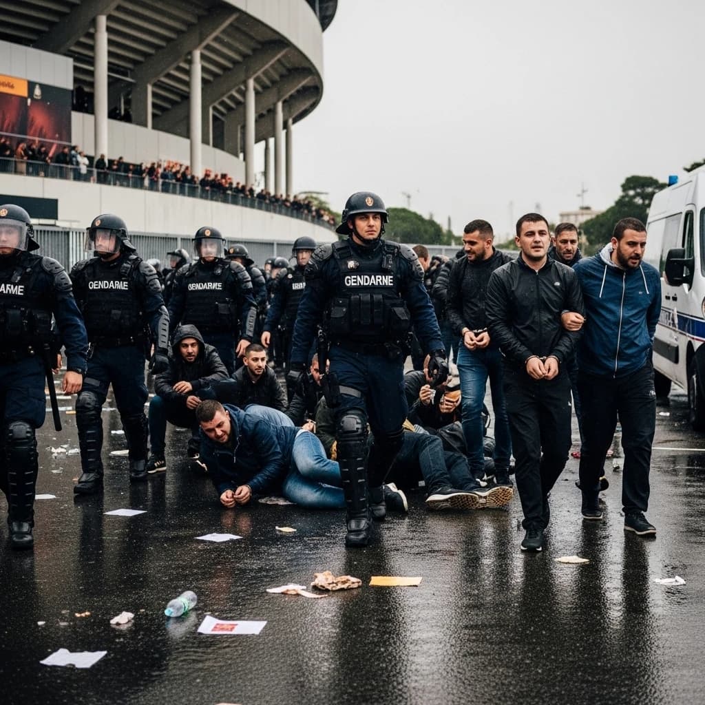 Masowe aresztowania kibiców przed meczem Nice – Roma w Lidze Europy