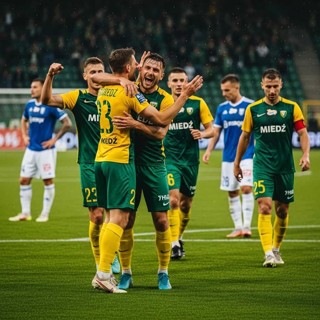 Miedź Legnica pokonuje Pogoń Siedlce 2:0 i awansuje do 1/16 finału Pucharu Polski