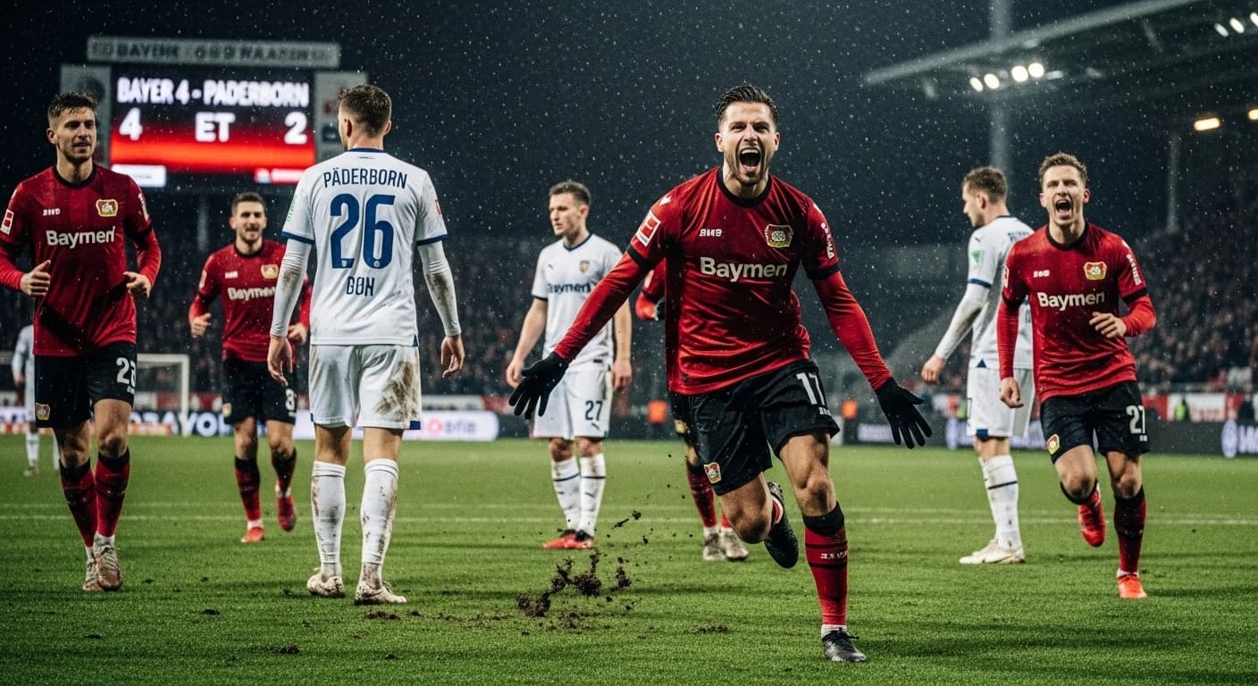 Bayer Leverkusen pokonuje Paderborn 4-2 po dogrywce w DFB-Pokal