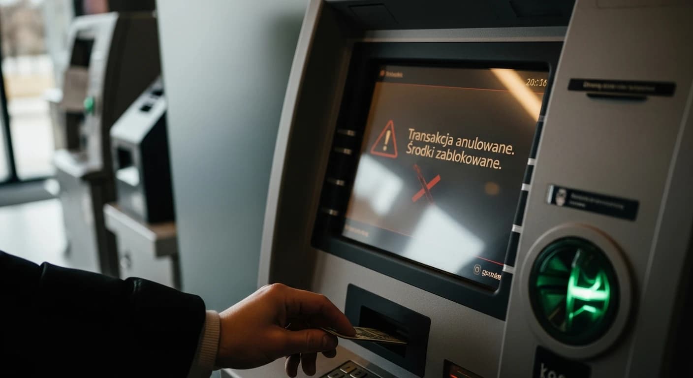 Wpłatomat zatrzymał 800 złotych - jak odzyskać pieniądze gdy maszyna odmawia zwrotu