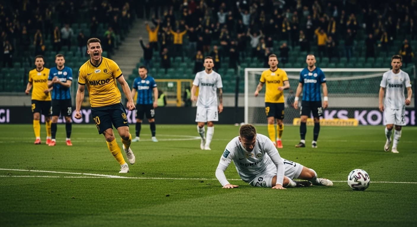 ŁKS Łódź przegrywa z GKS Katowice 0-2 w Pucharze Polski - Katowiczanie w 1/8 finału