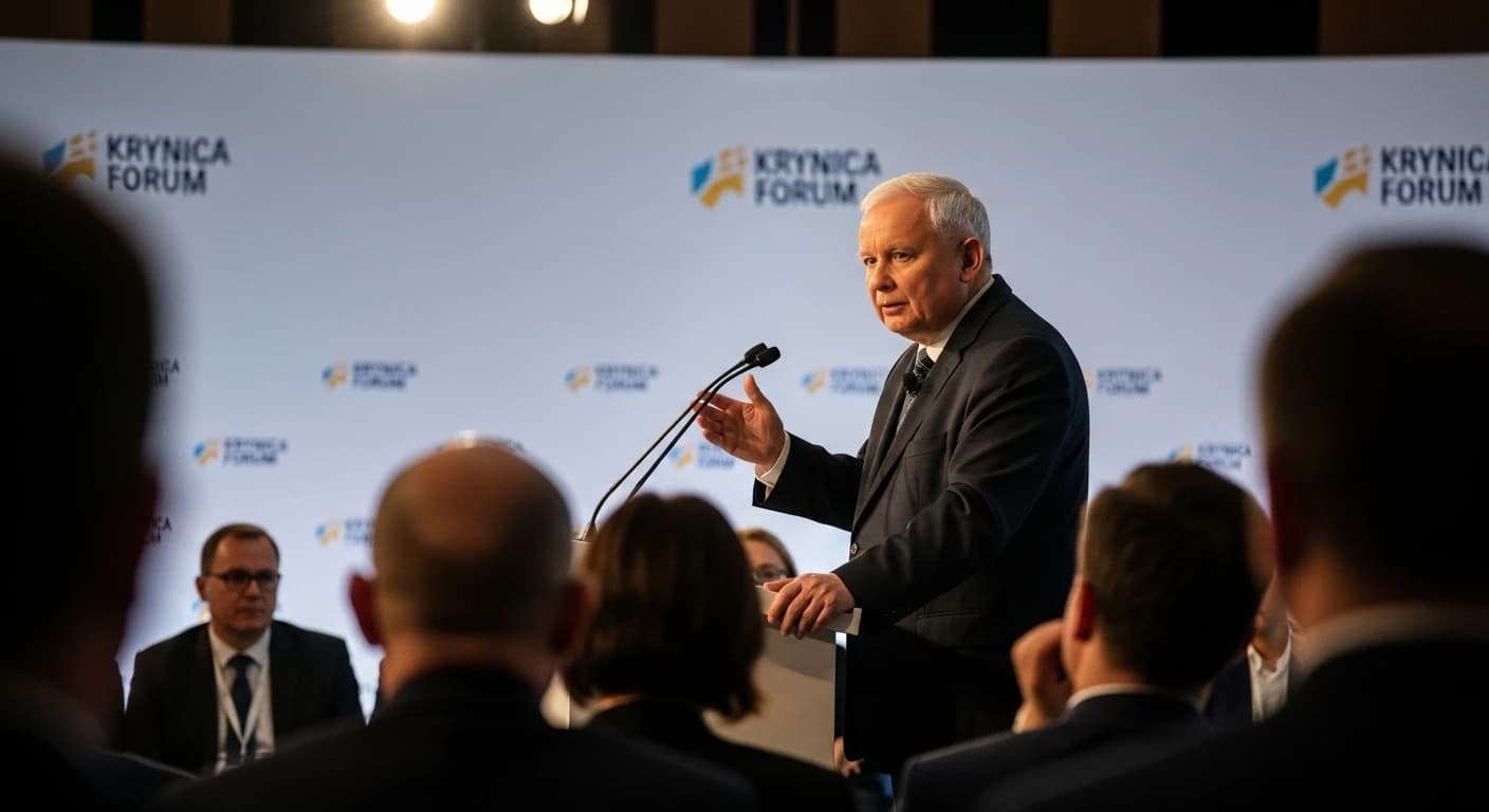 Kaczyński ostrzega przed zagrożeniami dla suwerenności Polski na Forum w Krynicy
